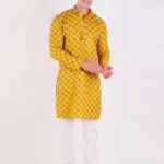 TheKaarigar Yellow Embroidered Kurta Set