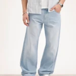 The Zyra Wear Men’s Baggy Fit High-Rise Denim Jeans